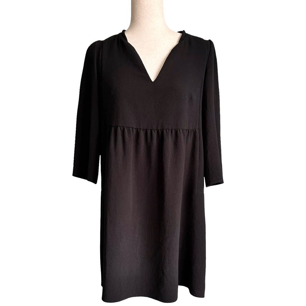ba&sh Women’s Black V-Neck Mini Clyde Dress Size 4 EUC Reception Cocktail Party